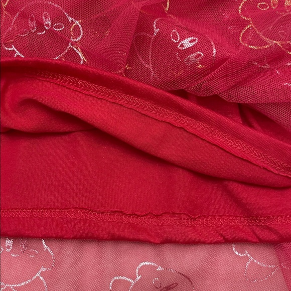 NWOT Nintendo “Kirby” Girls Hooded Cosplay Dress w/Metallic Foil Print (L) - Picture 9 of 10